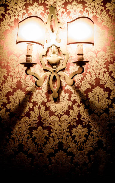 istock Vintage venetian background. Retro pattern old decorative wallpaper. 1387675521