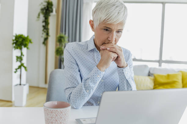 istock Working from home for mature people can be stressful and exhausting 1387679369