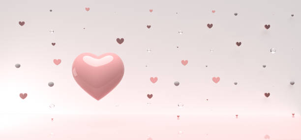 istock Hearts - Appreciation and love theme - 3D render 1387679653