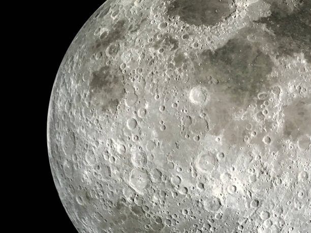 istock Close up super moon Against a Black Outer Space Background 1387681382