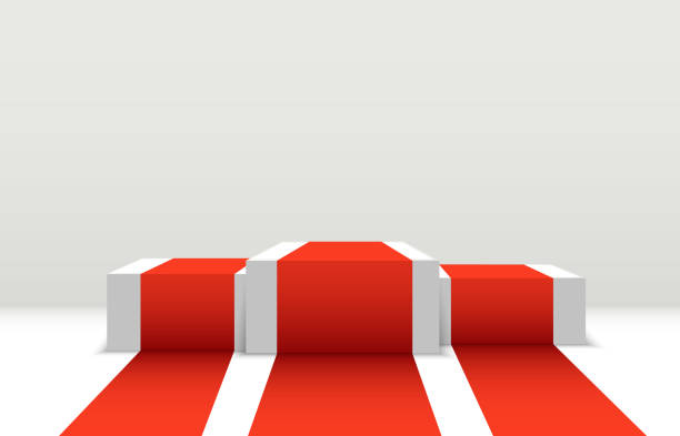 istock illustration for award winners. Pedestal or platform for honoring prize winners. 1387685172