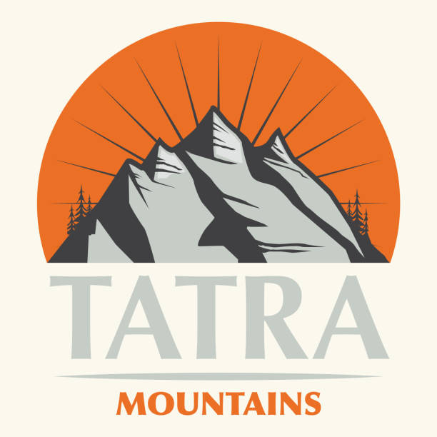 Emblem with the name of Tatra Mountains Abstract stamp or emblem with the name of Tatra Mountains, vector illustration tatra mountains stock illustrations