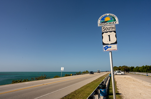 Sign to A1A at Key West