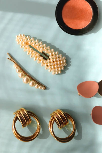 istock Beauty Products and Gold Accessories 1387691673