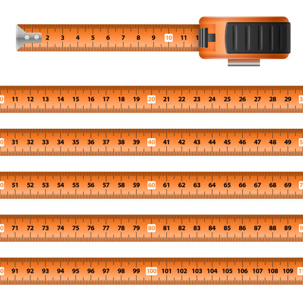 ilustrações de stock, clip art, desenhos animados e ícones de tape measure - tape measure