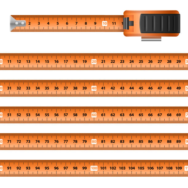 рулетка - tape measure stock illustrations