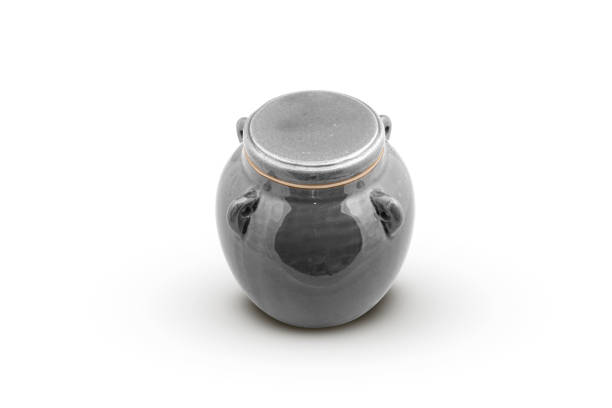 istock gray clay pot isolated on white background 1387693373