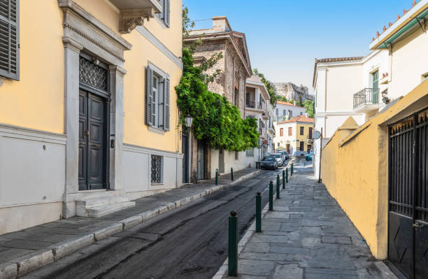 istock Narrow street in Athens, Greece. 1387699219