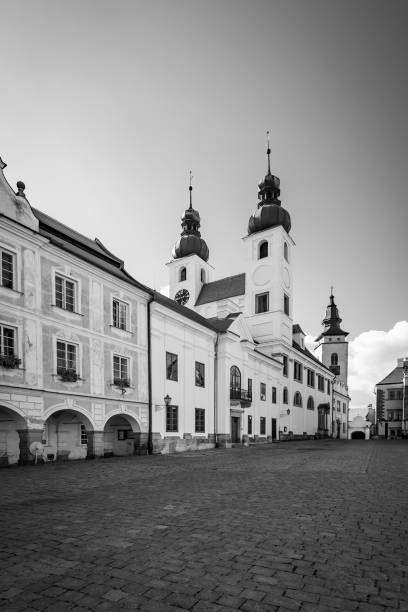 istock Old square in Telc town in Czechia 1387700415
