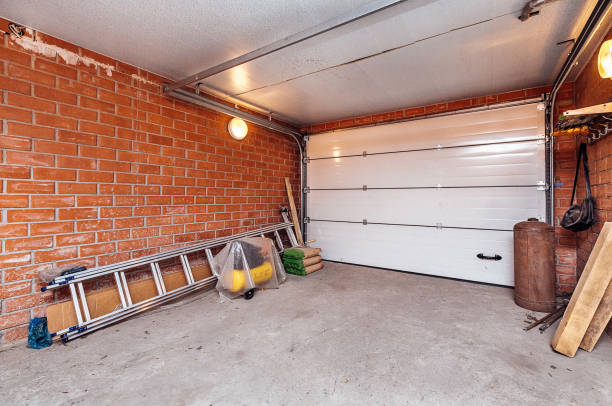 istock garage in a private house with rolling gates 1387700425