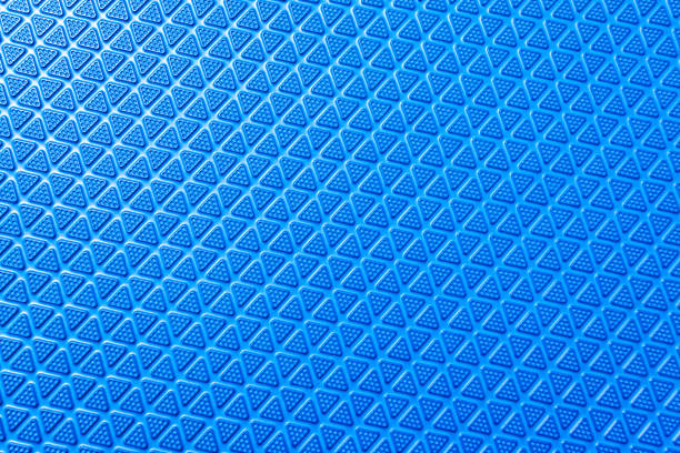 istock Texture of blue non-slip rubber mat 1387700440