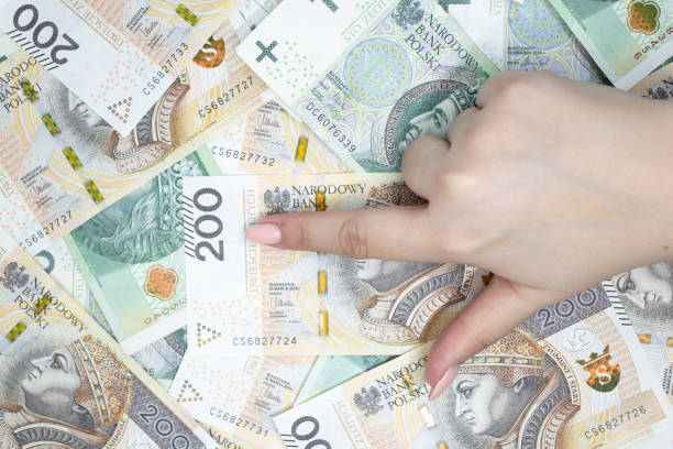 istock Zloty - Polish currency bank note held in hand 1387701482