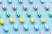 Painted Easter eggs pattern