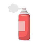 istock Spray Can Icon Flat Design. 1387705823