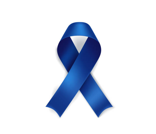 istock Tuberous sclerosis awareness month symbol. Blue ribbon isolated on white background 1387706656