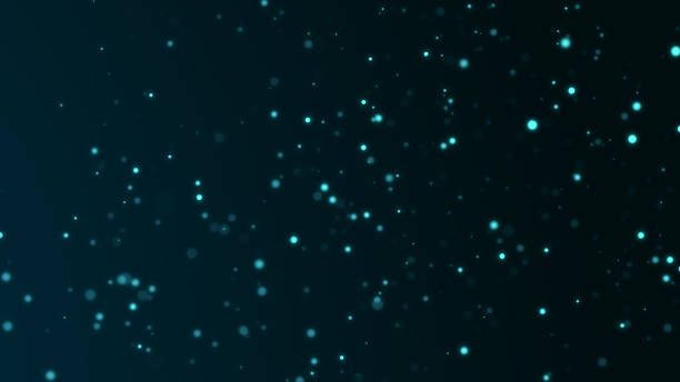 istock Abstract background with falling dust particles. Blue holiday bokeh backdrop with explosion effect. 3d rendering. 1387709284