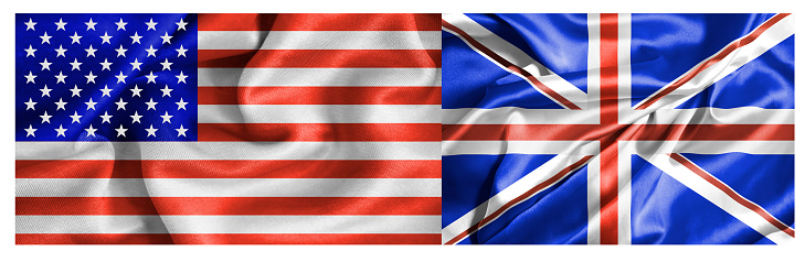 Flag of the United States and England