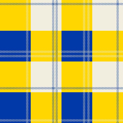 Yellow and blue colour pattern