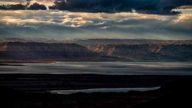 istock Sunset over the Dead Sea, Moab Plateau, Jordan. 1387718520