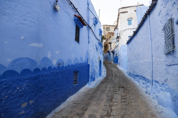 istock Street in Chefchaouen, Morocco 1387723681