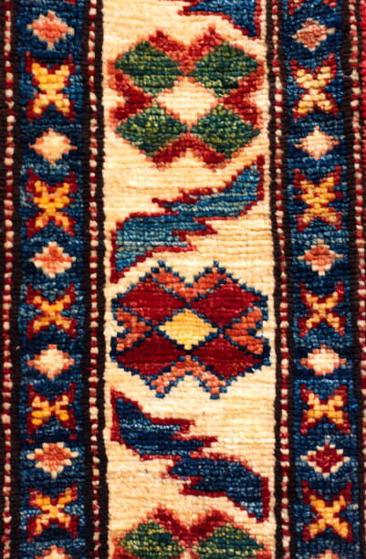 istock Vintage Wool Rug Detail Close-Up 1387748345