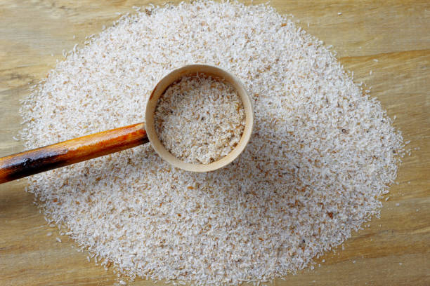 istock portion of raw psyllium husk over rustic wooden table 1387753702