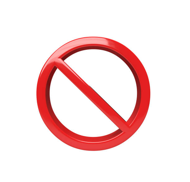 istock 3d illustration no entry sign icon 1387770261