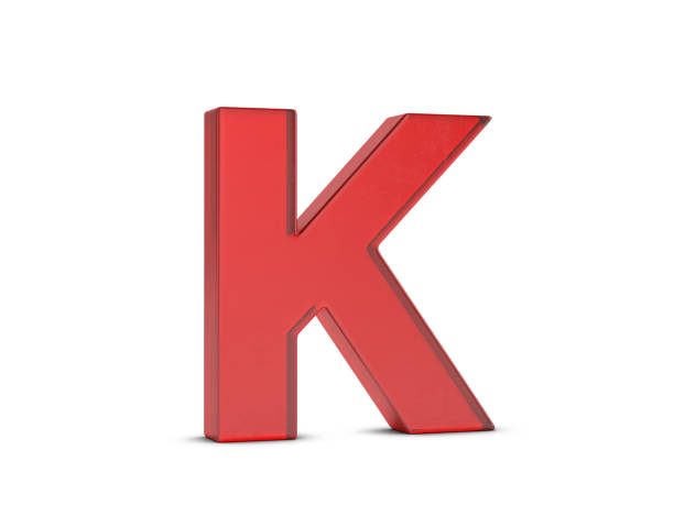 istock Glass letter K 1387773333