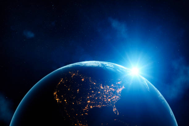 istock Planet Earth focus on America 1387779450