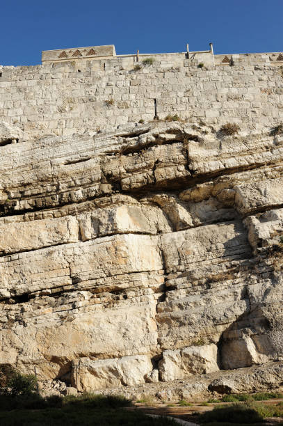 muralhas de jerusalém - parque nacional das muralhas de jerusalém - fotografias e filmes do acervo