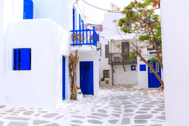 istock Mykonos street view in Greece, Cyclades 1387791470