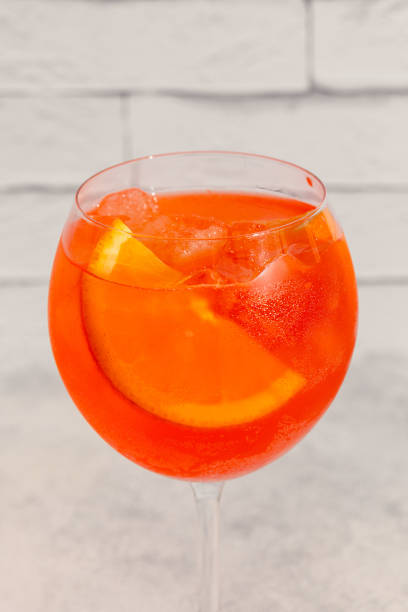 istock Glass of cold Spritz cocktail. 1387792073