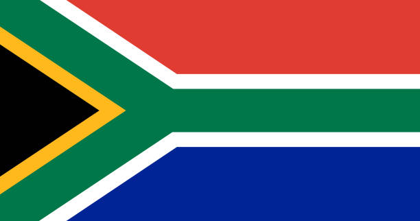 illustrations, cliparts, dessins animés et icônes de drapeau de l’afrique du sud avec illustration vectorielle couleur rvb originale - south africa flag africa south african flag