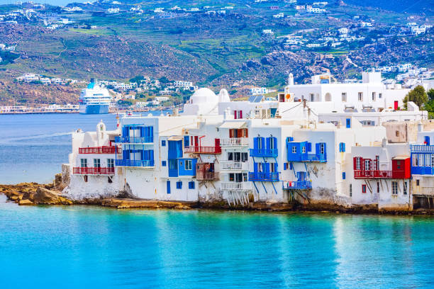 istock Greek Little Venice, Mykonos, Greece 1387792168