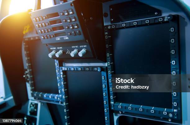Control System Cockpit Board Cockpit Control Stock Photo - Download Image Now - Aerospace Industry ...