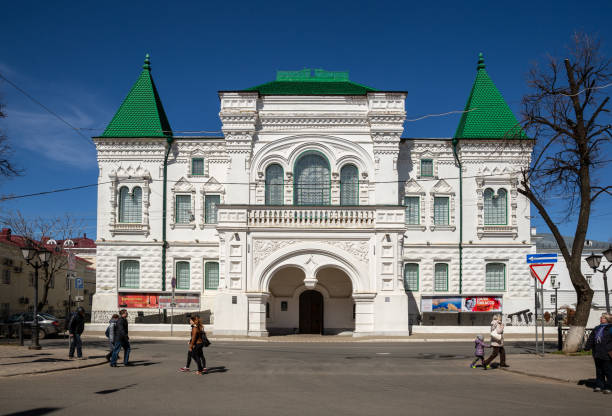 Kostroma, Russia - May, 2017: Romanov Museum in Kostroma. The building was built specifically for the museum in 1913