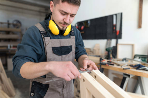 istock Crafts man working in his atelier 1387804299