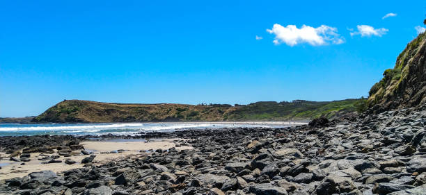Philip island coast and beach stock photo
