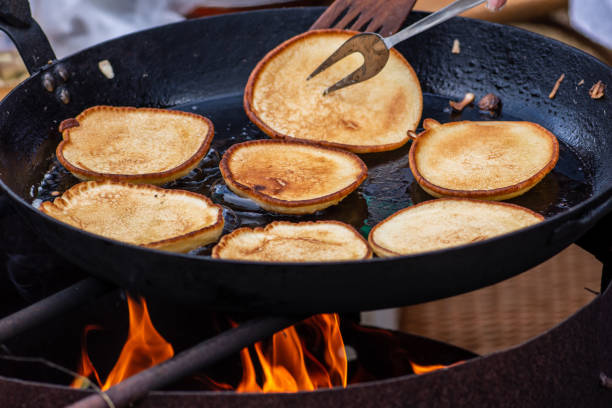istock Blini, blin or blynai, pancakes traditionally made from wheat or buckwheat flour 1387827383