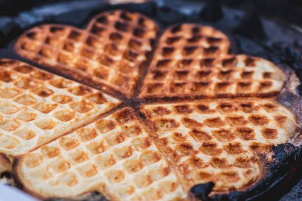 istock Waffle or waffles, dish made from leavened batter or dough 1387827385