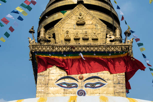 istock Swayambhunath Buddhist temple in Kathmandu. 1387835165