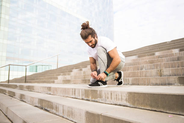 runner shoe stock photo