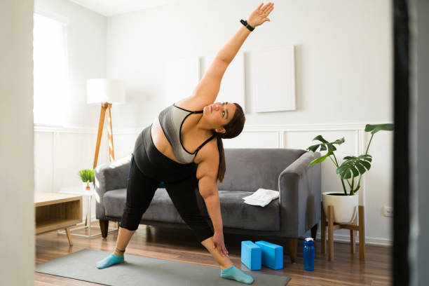 istock Exercising and dieting to lose weight 1387838702