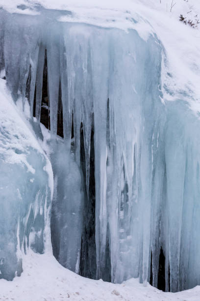 istock Blue icicles at Vesteralen islands in Norway. 1387840037
