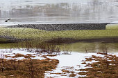 Snowy landscape at Vesteralen Islands in Norway.