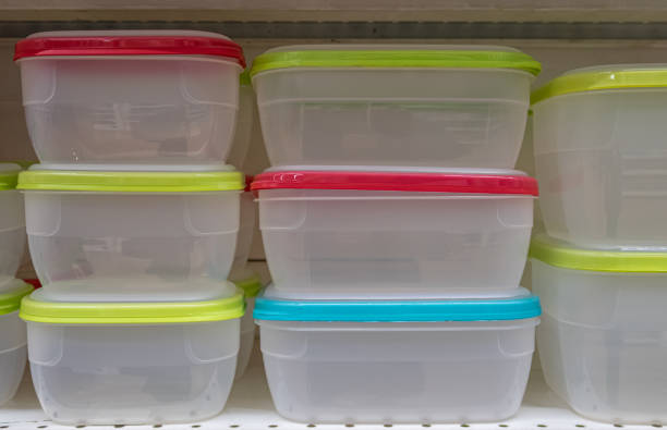 istock a plastic container for storing food is on the rack 1387844776