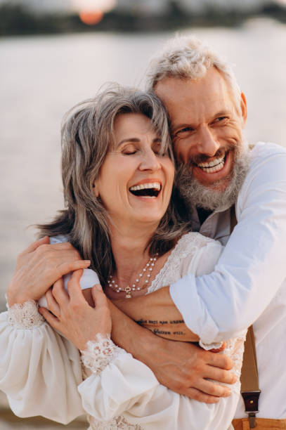 istock Romantic senior couple. 1387858730