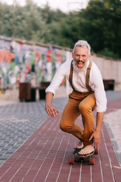 istock Senior man young in spirit. 1387858731