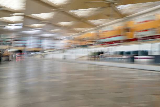 istock Blurred train station in Zaragoza 1387862211