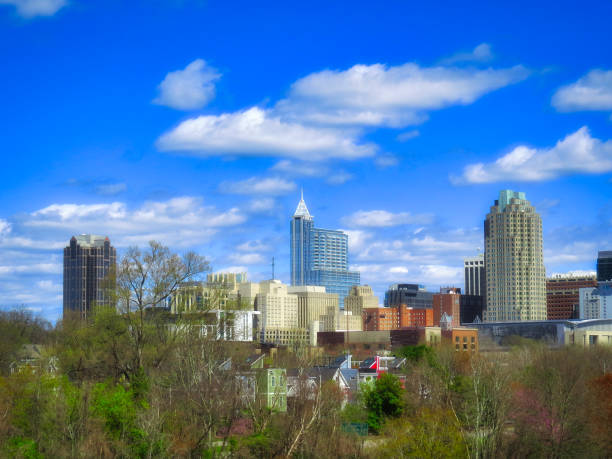 istock Raleigh NC Dreamy Spring Skyline 1387862591
